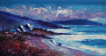 A gloaming light over the Mull of Kintyre 16x30